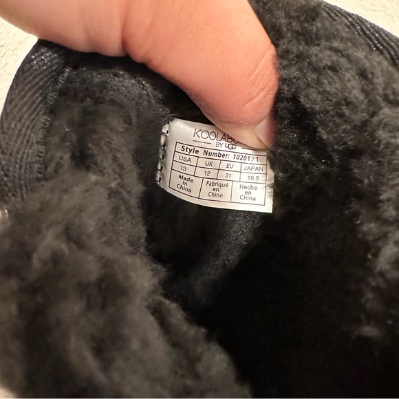 Koolaburra by UGG Victoria Girl's Tall Winter Boots for Kids Color Black Sz US13 - Picture 13 of 14